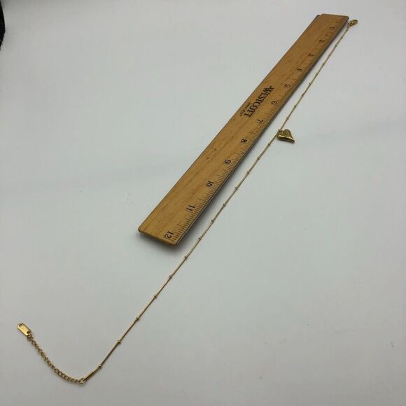 18K Gold Plated Women's "Heart" Necklace Waterproof Hypoallergenic Jewelry - Picture 10 of 13